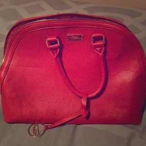 Red BCBG purse